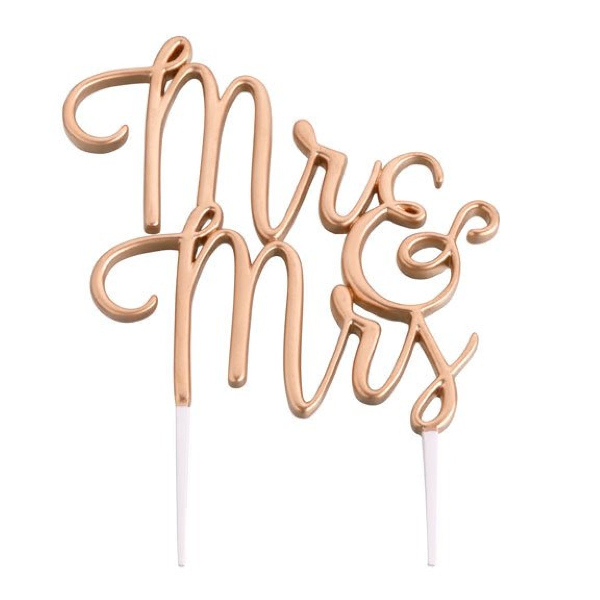 Gold Mr Mrs Cake Topper