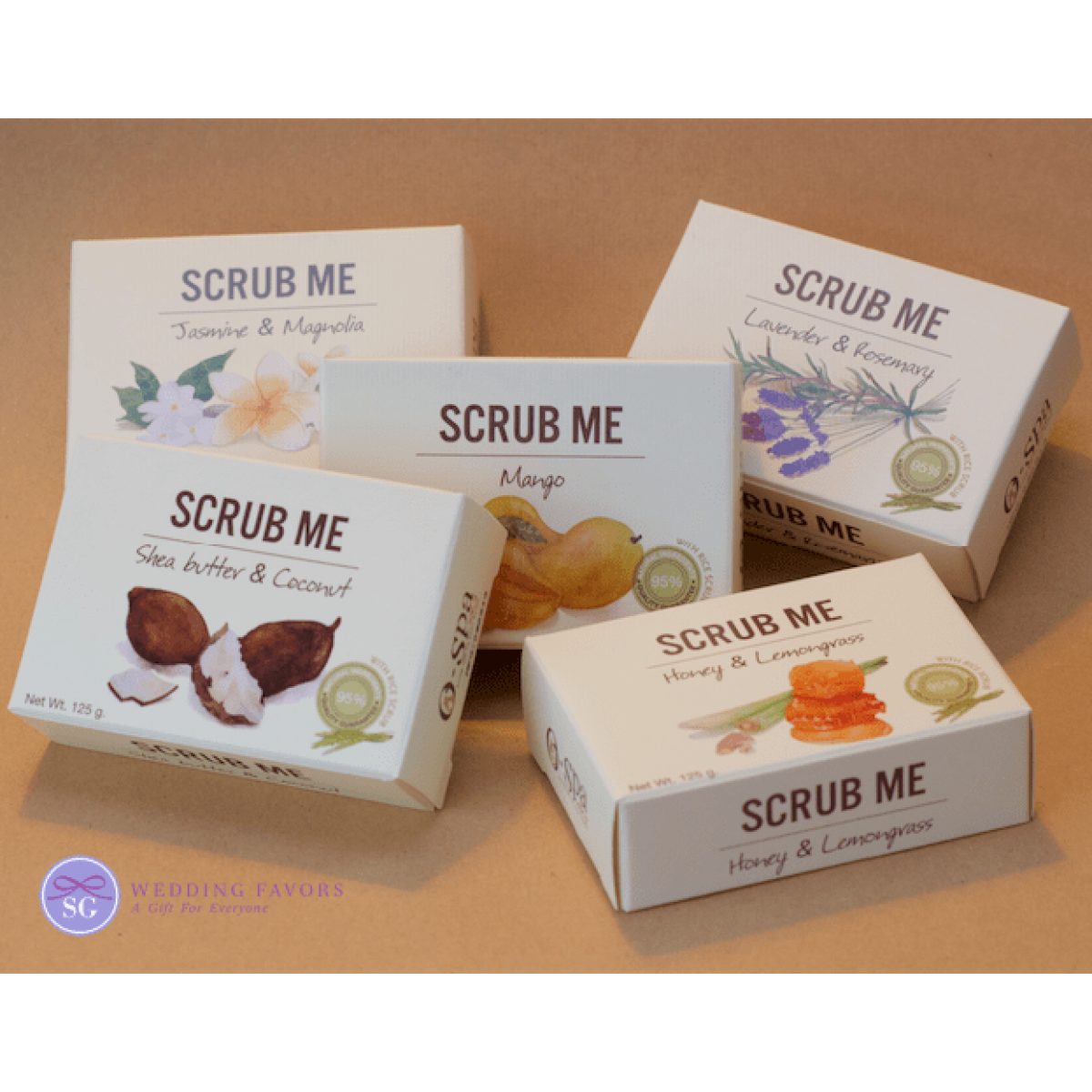 Natural Soap Favors SCRUB ME Range