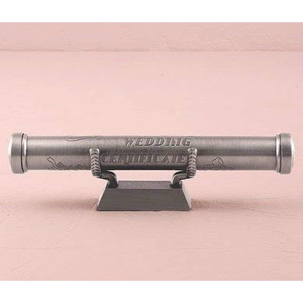 Pewter Finish Marriage Certificate Holder