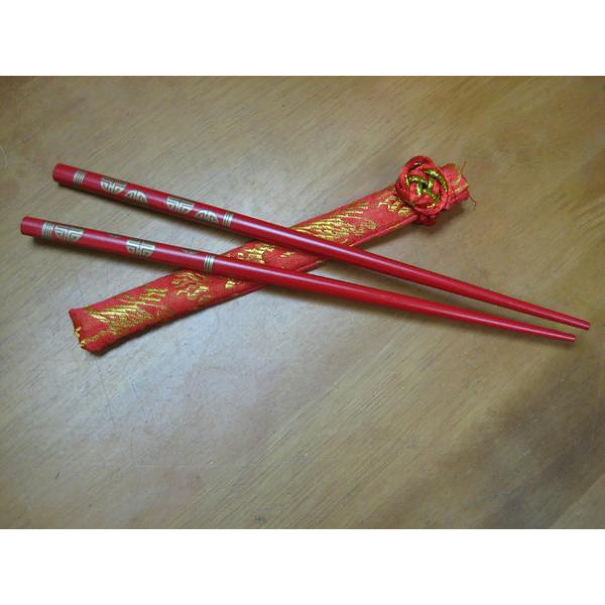 Double happiness chopsticks wedding favor on sale