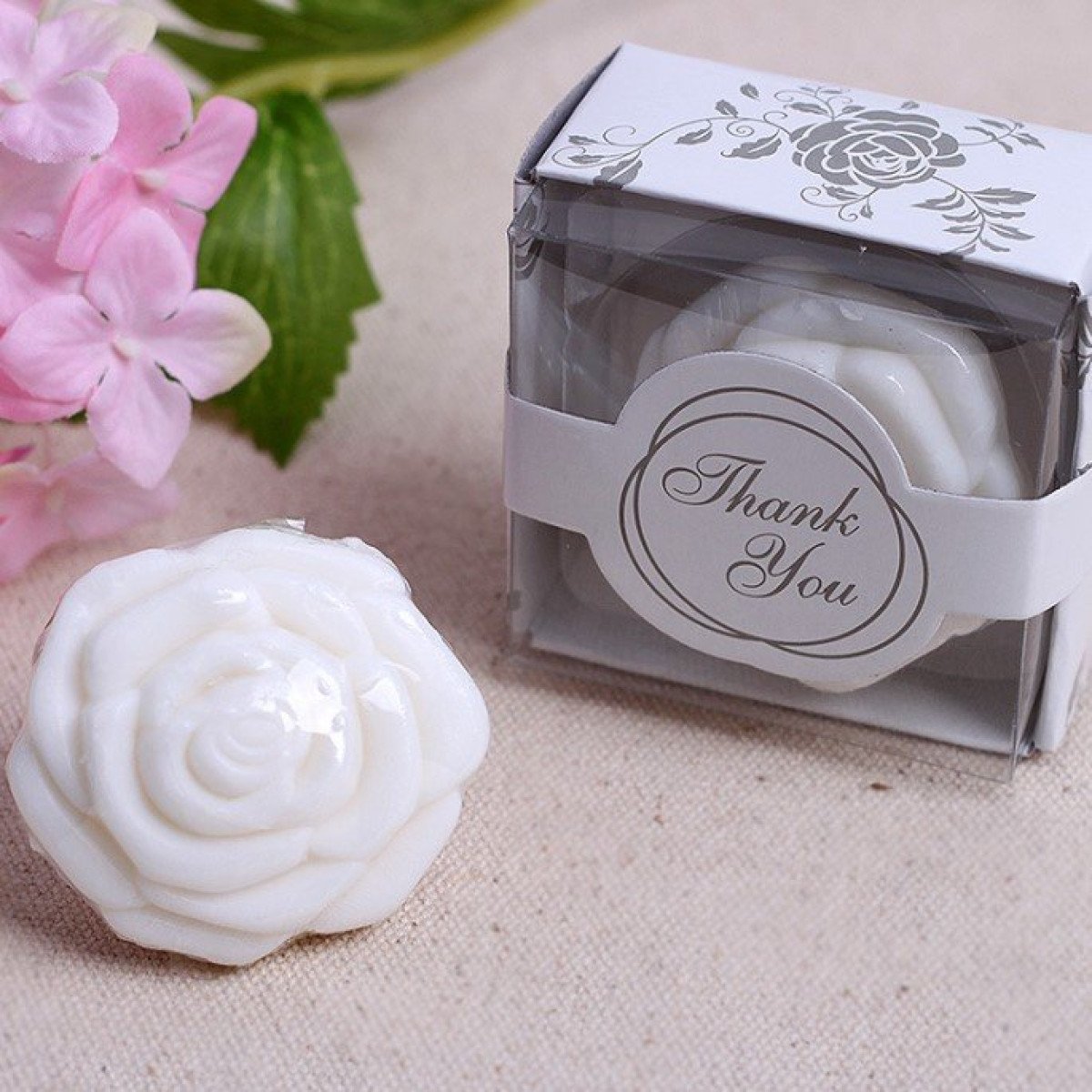 Romantic Rose Soap Favors