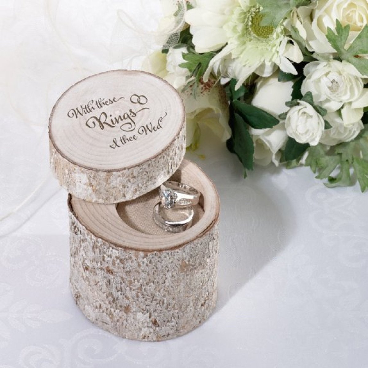 Rustic Pine Ring Holder