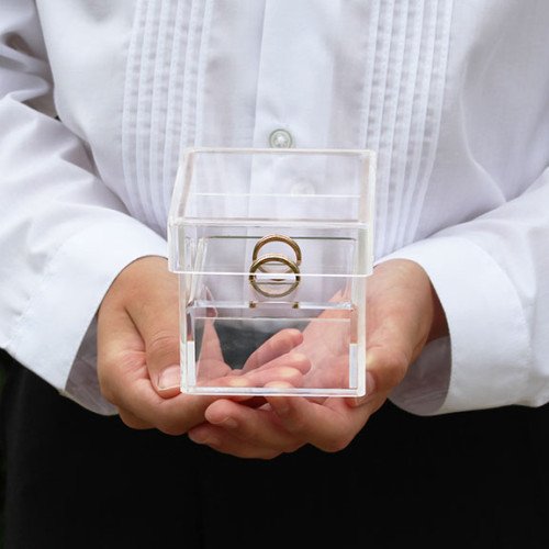 Wedding ring presentation discount box