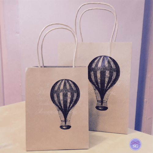 Hot Air Balloon Themed Gift Bags Small