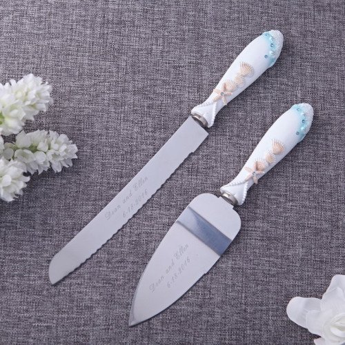 Sea of Love Cake Knife & Server Set