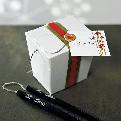 Asian Take Out Boxes - White Favors