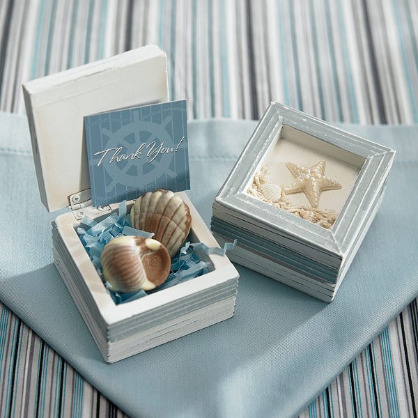 Beach Theme Wooden Boxes Favors