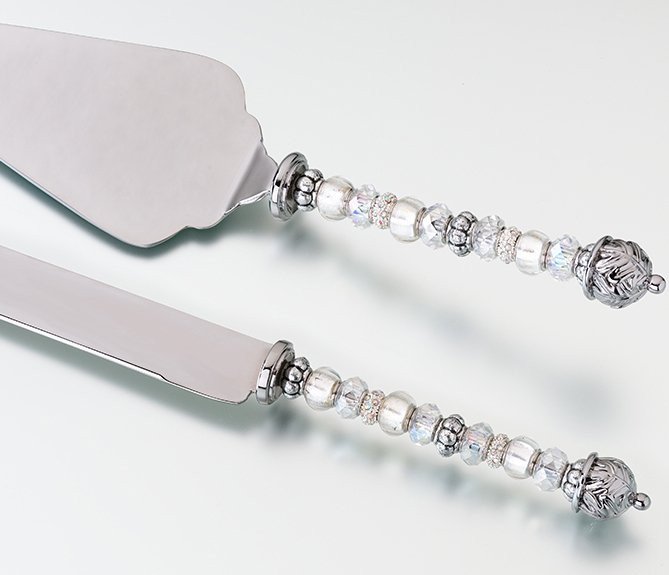 Beaded Knife & Server Set