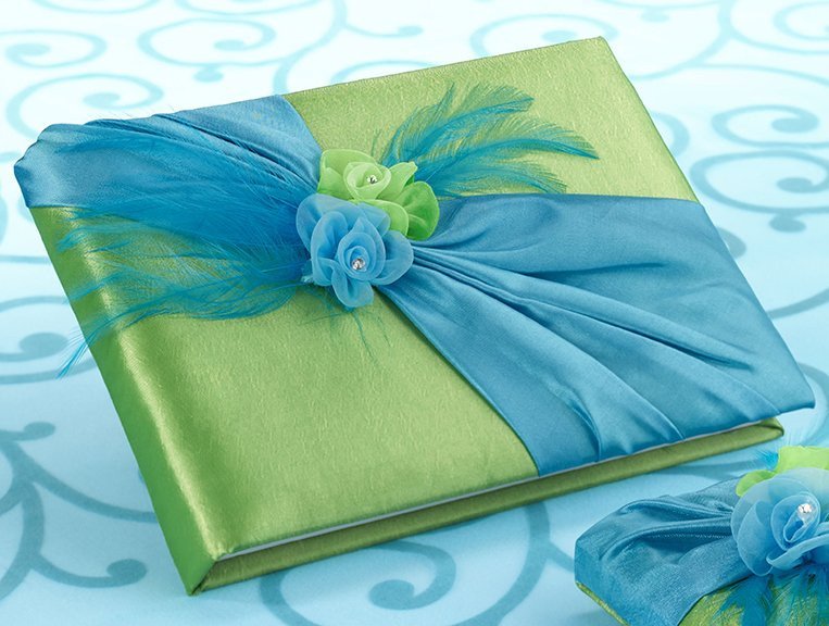 Blue and Green Guestbook