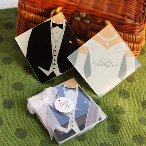 Bride and Groom Coaster Favors