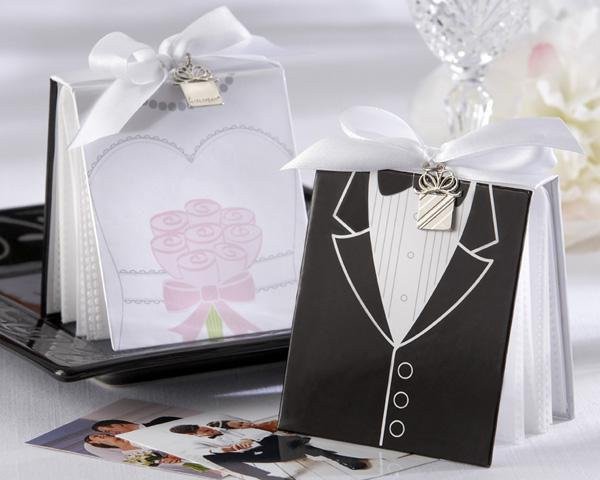 Bride and Groom Photo Album Favors