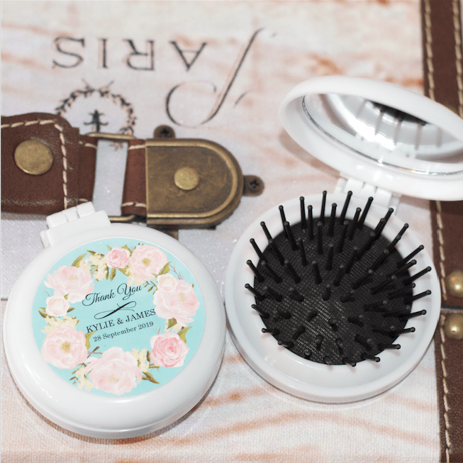 Compact Mirror & Hair Brush Favors