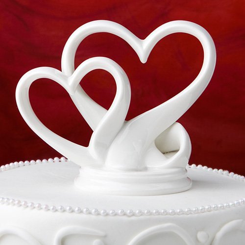 Couple Hearts Cake Decor