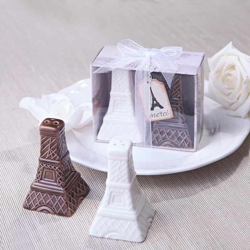 Eiffel Tower Salt & Pepper Shakers Favors