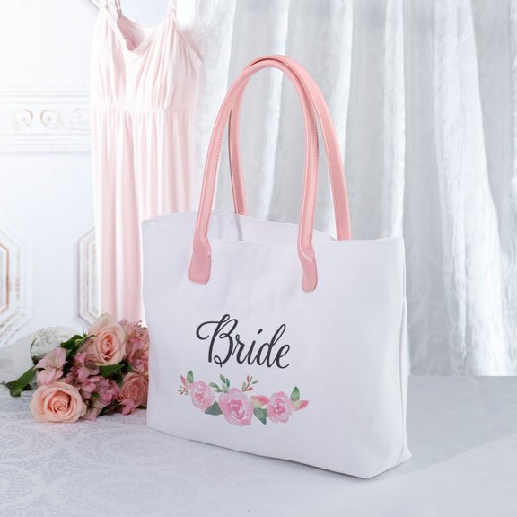Floral Bride Tote Bag