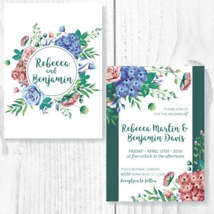 Floral Charm Invite