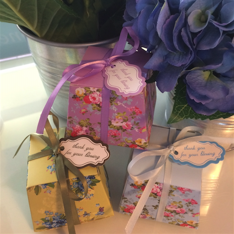 Sweet Floral DIY Box Favors