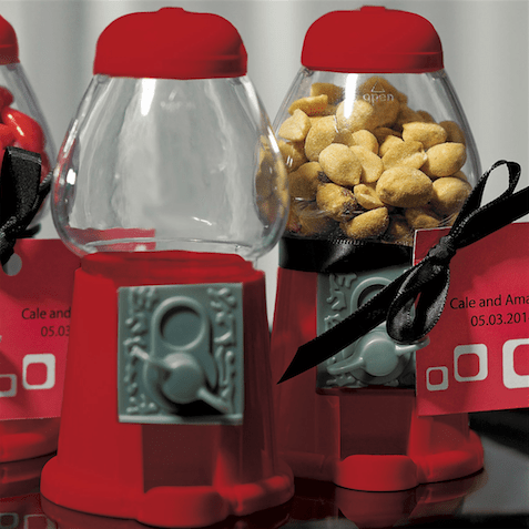 Mini Gumball Machines - Red Favors