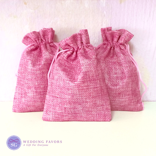 Jute Bags - Pink