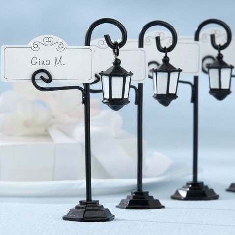 Lamp Post Place Card Holder Favors