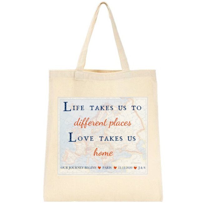 Life Love Travel Forever Tote Bag