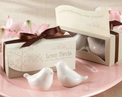 Love Birds Salt & Pepper Shakers Favors