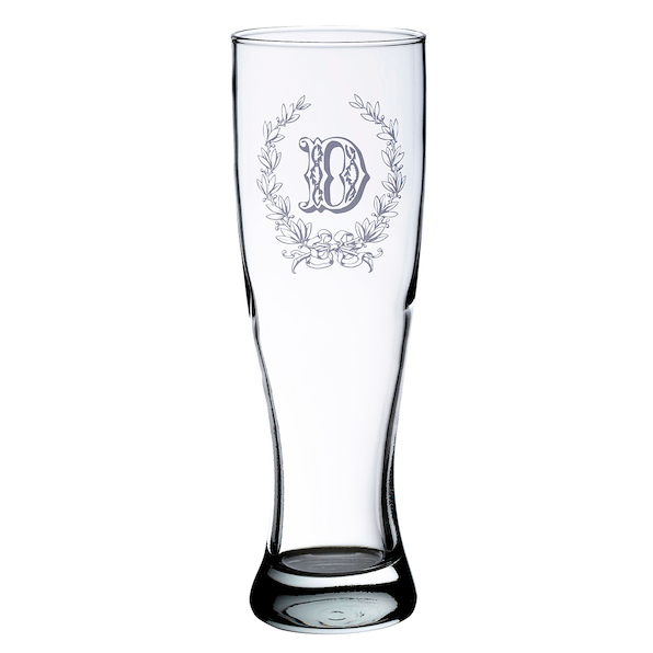 Monogram Pilsner Glass