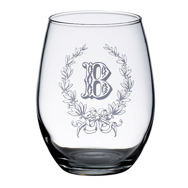 Monogram Stemless Wine Glass