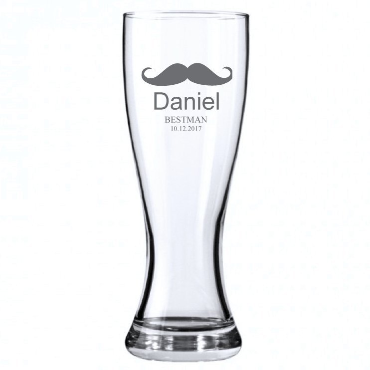 Mustache Pilsner Glass