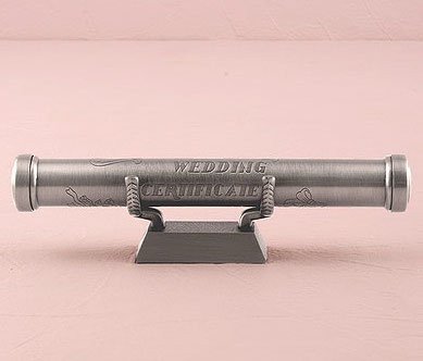 Pewter Marriage Certificate Holder