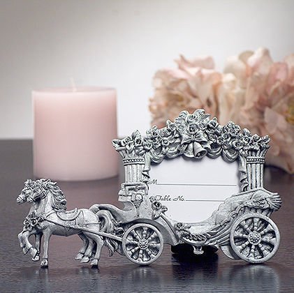 Pewter Finish Coach Frames Favors