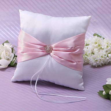 Pink Sash Ring Pillow
