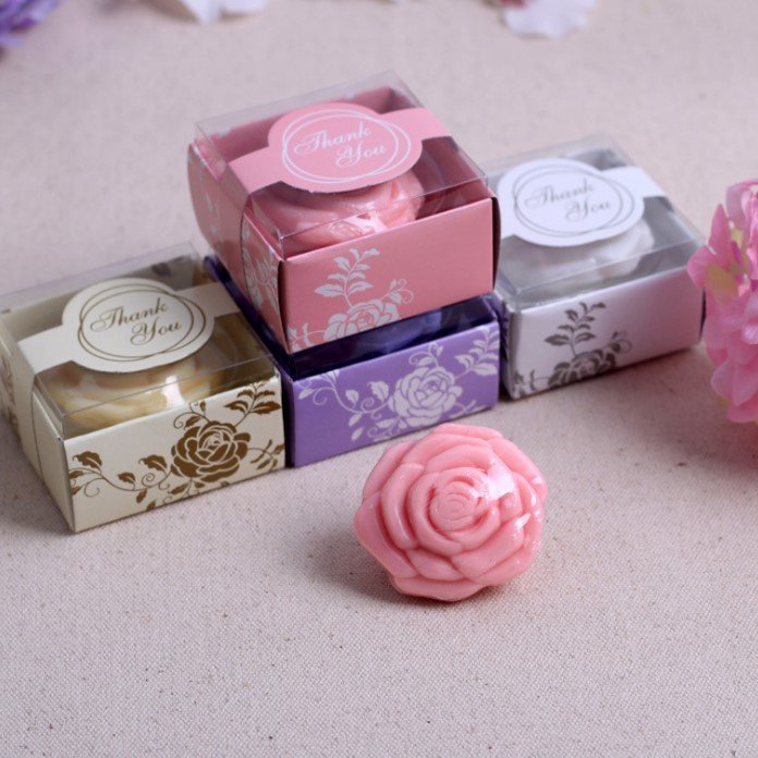 Romantic Rose Soap Favors