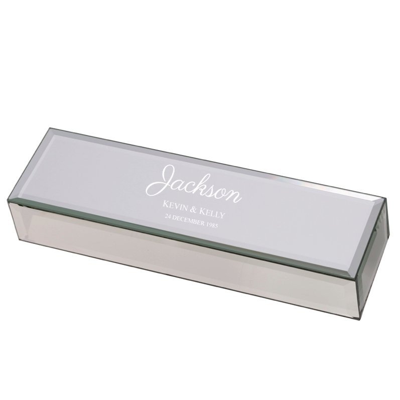 Mirrored Marriage Certificate Box