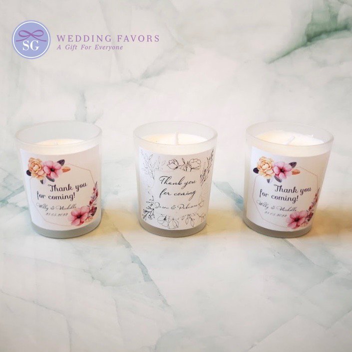Natural Soy Wax Candle Favors