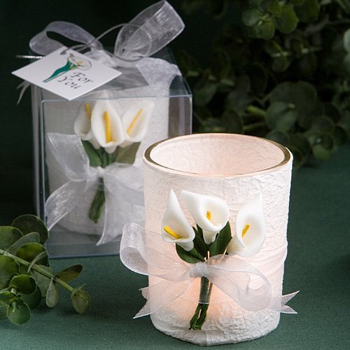 Stunning Calla Lily Candle Favors
