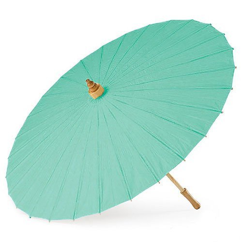 Teal Paper Parasol