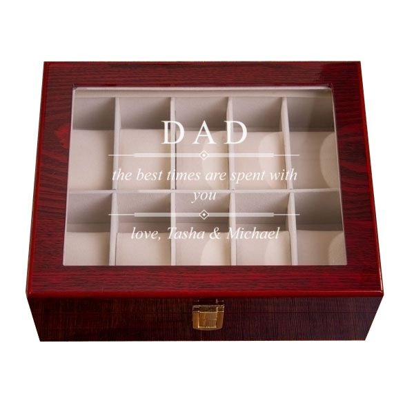 Timeless Message Mahogany Watch Box - 10 Slots