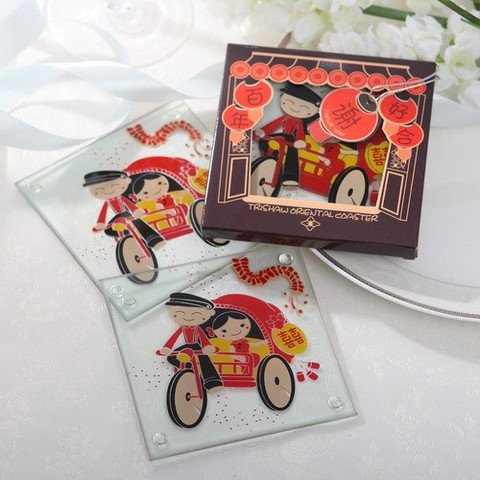 Trishaw Oriental Coaster Favors