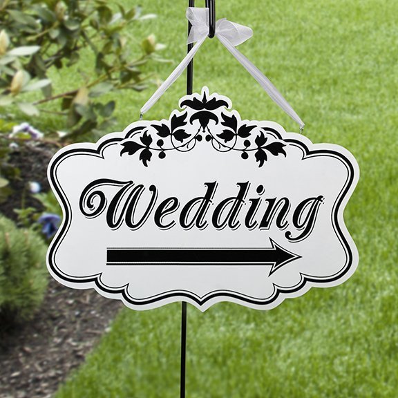 Wedding Direction Sign