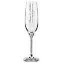 Vertical Script Crystal Toasting Flute