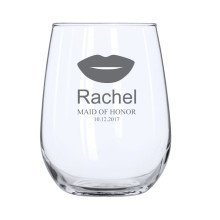 Lips Stemless Wine Glass