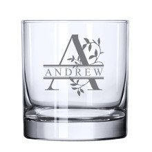 Monogram Rocks Glass