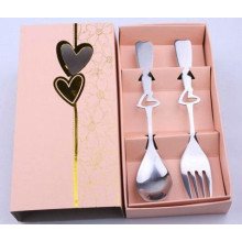 Pink Fork and Spoon Set Favors