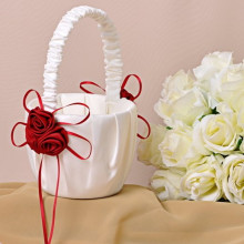 Red Rose Flower Basket