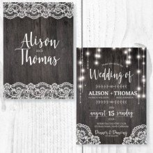 Rustic Theme Invite