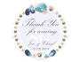 Blue Shell Wreath Tags/Stickers