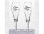 Bride and Groom Toasting Glasses