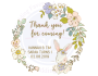 Bunny Wreath Tags/Stickers