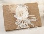 Burlap and Lace Guestbook, wedding guest book, birthday, party, events
